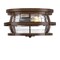 Westinghouse Fixture Ceiling Outdoor Flush-Mount 60W 2-Light Weatherby 14In Brnwd Clear Glass 6112600 - alternate 1